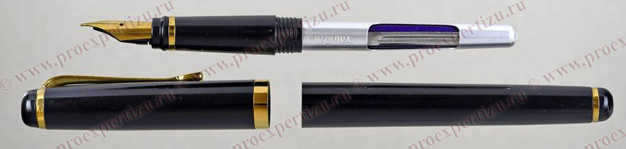 Перьевая ручка с разборным корпусом и несменным (пипеточным) чернильным резервуаром
